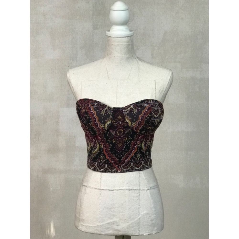 Paisley Bustier Crop Top by Billabong